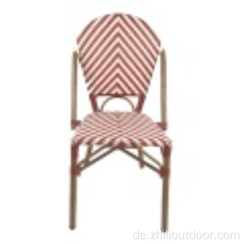 Moderner Pariser Bistro Restaurant Wicker Chair Rattan